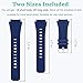 HSWAI Compatible with Samsung Galaxy Watch 46mm Bands/Gear S3 Frontier, Classic Watch Bands/Galaxy Watch 3 Bands 45mm, 22mm Soft Silicone Bands Bracelet Sports Strap for Men & Women.(Navy)