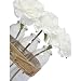 Hogar y Mas Maceteros Decorativos Interior Altos, Flores Artificiales Blanca en Florero,...