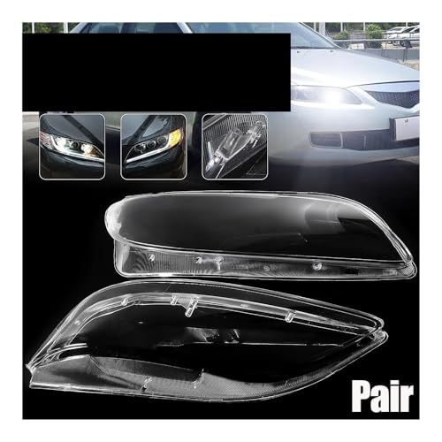 Coque transparente de remplacement de lentille de phare pour Mazda 6