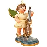 Hubrig Engel mit Cello 6,5cm Erzgebirge