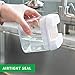 DRAGONN 9 Piece Airtight Food Storage Container Set with Labels, Pantry Organization and Storage, Keeps Food Fresh, Big Sizes Included, Durable, BPA Free Containers