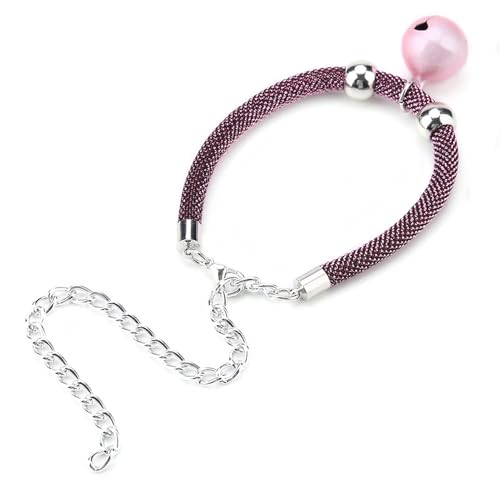 ANGGREK Collar de Nylon Ajustable para Gatos Accesorios de Collar de Gatito de Estilo Japonés para la Piel Suave para la Piel (Ventilador Simple)