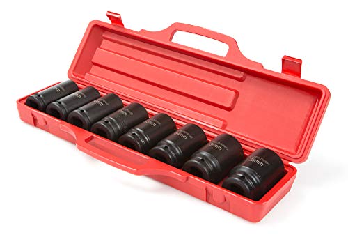 Tekton 3/4 Inch Drive Deep 6-Point Impact Socket Set, 22-Piece (7/8-2 In.) | 48995 & 3/4 Inch Drive Deep 6-Point Impact Socket Set, 8-Piece (27-38 Mm) | 4889 #TOP5
