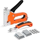 HS Super 3-in-1 Heavy Duty Staple Gun with Staple Remover, 2250 Staples, Upholstery Staple Gun Heavy Duty for Wood, Quick-Jam Release Wall Stapler, for Fabric, for Cable, Staplers & Tackers