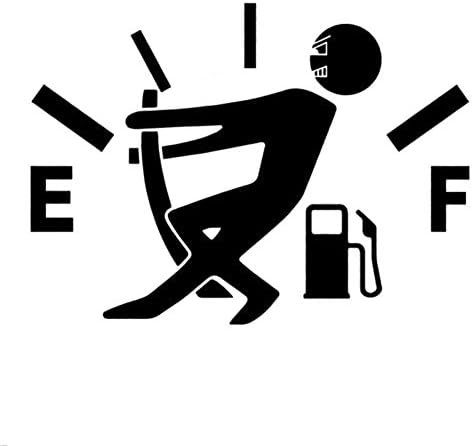 YOUNGFLY Car Fuel Tank Cap Stickers Decal Vinyl Stickers Funny Signs Decal Black