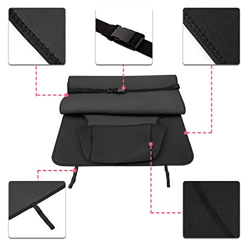 Premium Universal Fit Waterproof Sweatproof Car Seat Cover, Non-Slip Neoprene Vehicle Seat Protector, Best Protection For Workout, Yoga, Gym, Running, Dirt, Beach And Pets，Black Back… #TOP2