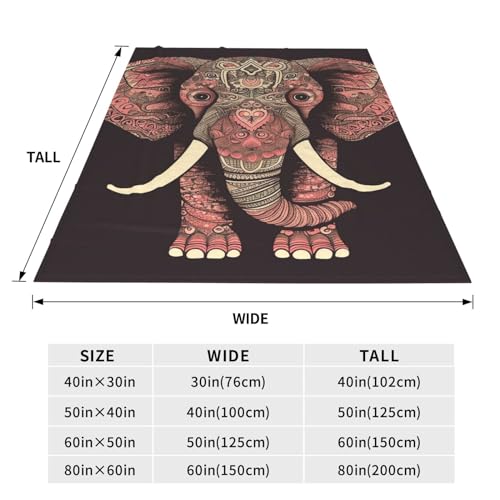 Plaid éléphant doux en microfibre pour vos soirées cocooning - 4