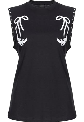 T-shirt Pinko Tara jersey haut de gamme avec imprimé caraco