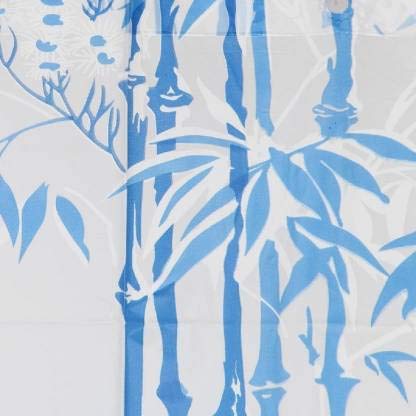 Image of 213.2 cm (7 ft) PVC Door /Window /Shower /ac Curtain (Pack of 2) (Printed, Sky Blue)