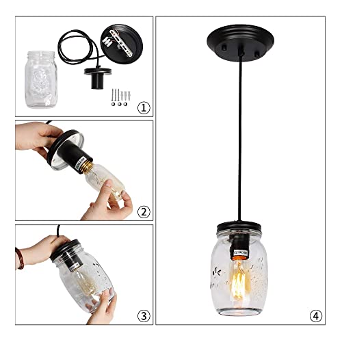 Lámpara de techo de vidrio sutil artesanal para entrada y comedor de diseño 8
