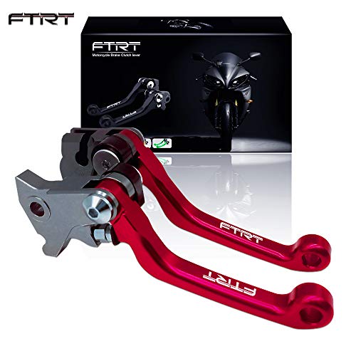 Ftrt Pivot Dirt Bike Brake Clutch Levers Compatible With Cr125R Cr250R 2004-2007/Crf250R Crf450R 2004-2006/Crf250X 2004-2017/Crf450X 2005-2017 Crf125F 2014-2017 Red #TOP4