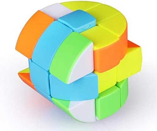 cuberspeed Cylinder 3x3 stickerless Speed Cube 3x3x3 Barrel Cube Round Column Speed Cube Creative Puzzle Cube Toys for Kids Beginners image 5