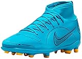Control de pelota perfecto NIKE Jr Superfly 8 Club FG/MG, Zapatillas, Chlorine Blue Laser Orange, 38.5 EU