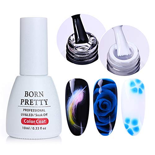 BORN PRETTY Blossom Gel Polish Soak Off White Clear gel Long Lasting Nail Art manicuring UV Polish 2 Colors