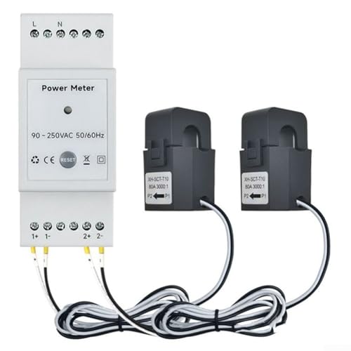 WiFi Meter für Energiemonitor, für Tuya für Smart Life WiFi Energiezähler Bidire für CTional 2-K Din Rail 80A für CT Power Monitore