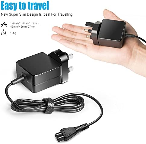 KFD AC/DC Power Adapter Cable for Kärcher FC 3 FC3DCordless Hard Floor Cleaner Vacuum Hoover Charging Cable Kärcher OC3 Portable Cleaner 16800190 10553020 UK Mains Plug Battery Charger Power Supply