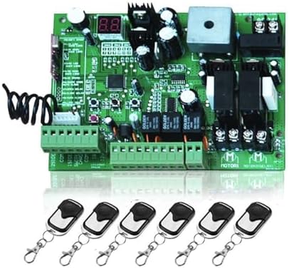 DC24V Electric Automatic Swing Gate Opener Kit - Motor Control Unit with PCB Controller & 4 Remote Controls for Easy Access & Enhanced Security