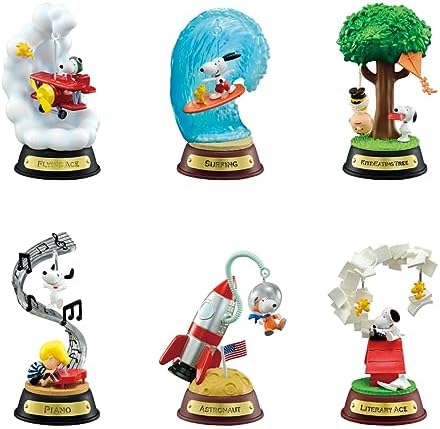 Re-Ment - Boite De 6 Figurines Snoopy Swing Vignette Ornament - 4521121251110 image 3