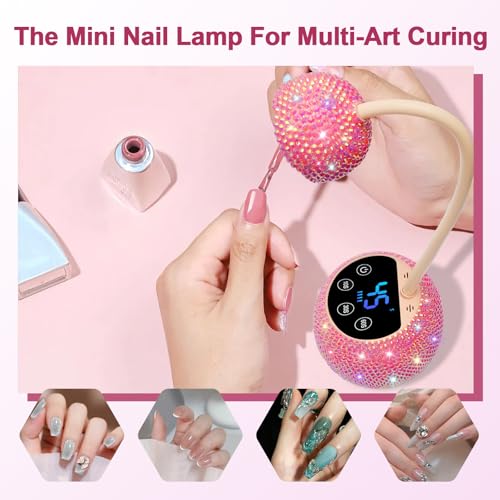 Image of CGBE UV LED Nail Lamp, 36W Mini Cordless Flash Cure Nail Lamp for Gel Nails