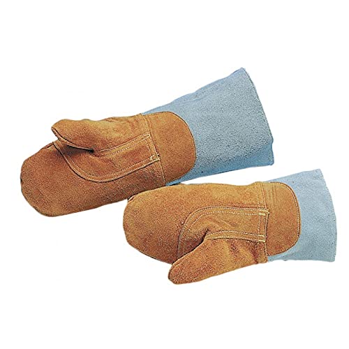 1 Paar Fäustlinge Leder Braun - L2G - Leder Cover