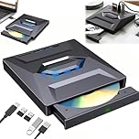 Clisole 7-in-1 External Blu-ray Drive USB 3.0 & Type-C Portable BD/DVD/CD Burner Writer Reader with 3 USB Ports Hub & SD/TF Card Reader 6X Blu-ray Optical Drive for Laptop Desktop