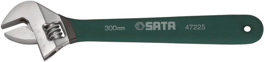 SATA ST47221SC Dipping Handle Adjustable Wrench 4" Wide Handle for Improved Comfort and Better Leverage