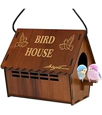 Signamio Upgraded Wooden Bird House with 4 Bird Space Option and Water Feeder - Large Bird Nest for Outdoor Use, Durable Birds Nest Home, Ideal for Birdwatching Enthusiasts - MSDeals