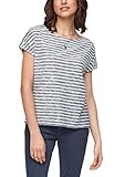 ist gemustert s.Oliver Damen 120.10.104.12.130.2063514 T-Shirt, Faded Blue Stripes, 36