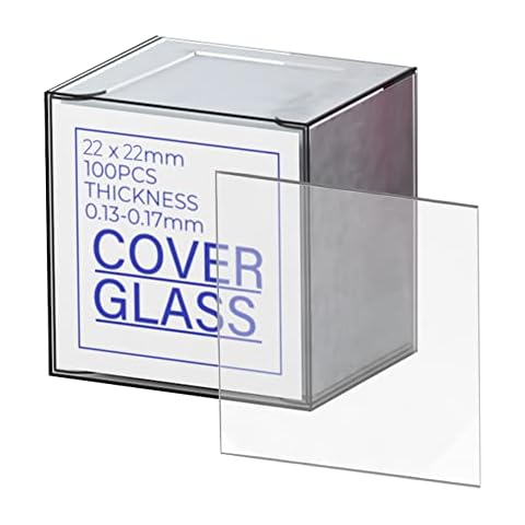 Vabiooth 100 Pcs Microscope Cover Glass Cover