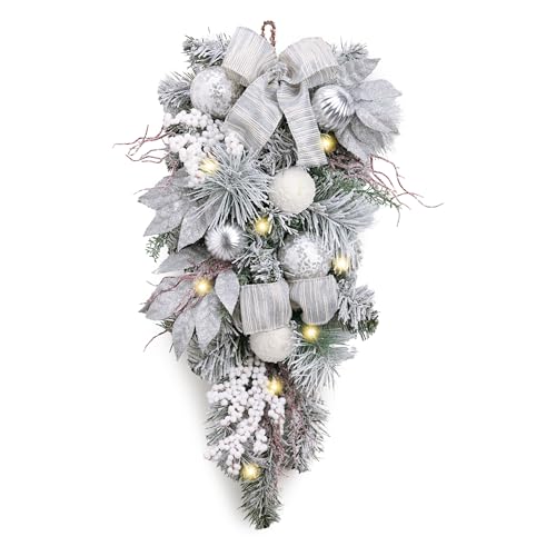 Valery Madelyn 24 Zoll /61CM Weihnachten Teardrop Swag Groß mit Led...