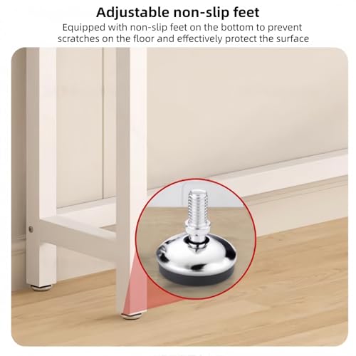 Mesa de entrada para pasillo con patas ajustables que transforma tu recibidor 4