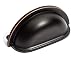 Dynasty Hardware P-80606-12P Cabinet Hardware Bin Pull, Oil Rubbed Bronze, 25 - Pack