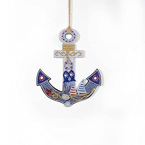 JUnYuKj DIY Diamond Painting, 5d Diamant Painting Ornamente, Home Decoration Anker Muster Diamant Malerei Geeignet für Einweihungsgeschenke Cover