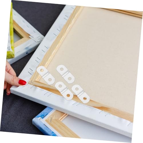 Image of jojofuny 20pcs Iron Photo Frame Bracket with Screws Versatile Hanging Hardware for Easy Installation for Home Decor and Commercial Displays Compatible with Various Frame
