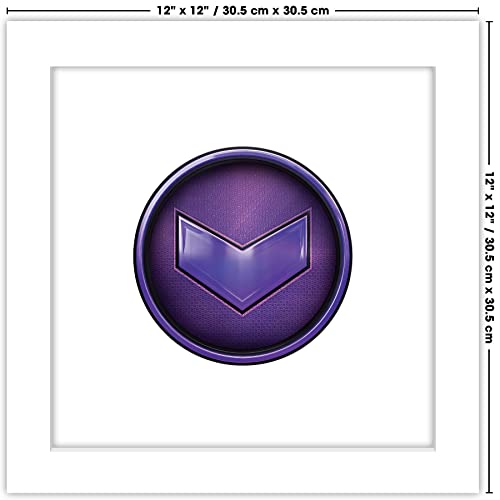 Poster Marvel Hawkeye avec cadre blanc tableau mural prêt à poser - 7