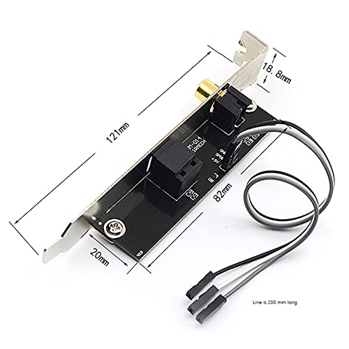 Scheda Ragazza 24Bit 192Khz SPDIF Ottico e Supporto Piastra Uscita Audio Digitale per