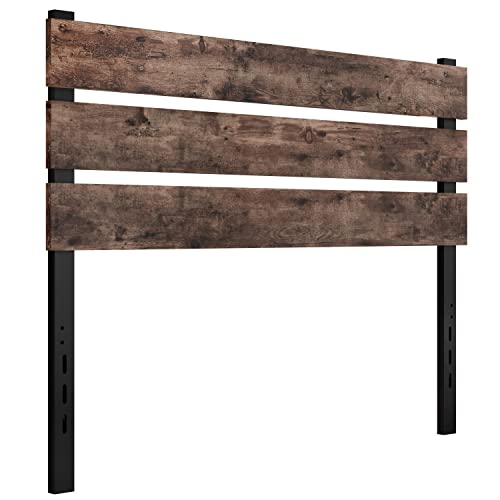 Keureedg Headboard Only Wooden Headboard with Metal Slats, Stable Structure and Easy to Assemble...