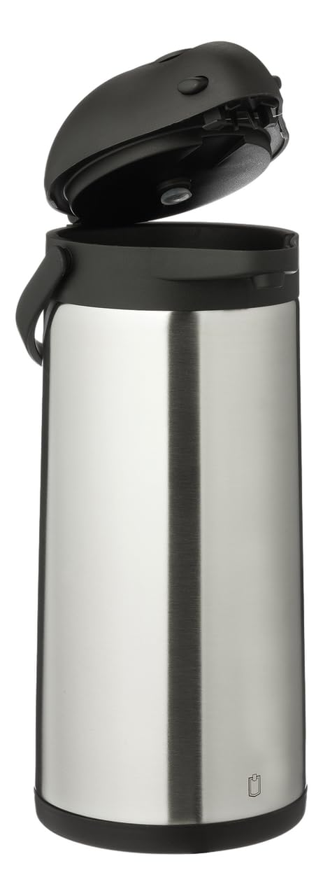 METRO Professional Jarra Térmica con Dispensador, Acero Inoxidable 18/8, 20.5 x 17.5 x 43.5 cm, 5 L, Plateada
