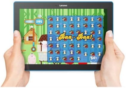 Lenovo Tab 10 Tablet, 10.1 HD Touchscreen, Qualcomm Quad-core Processor 1.30GHz, 1GB Memory, 16GB Storage, Wifi, Bluetooth, Webcam, Up to 10 hours battery life, Android 6.0 OS