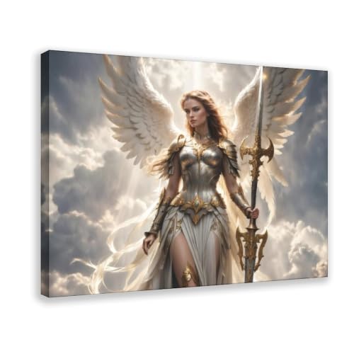 Art fantastique archange féminin (4) sur toile décoration murale salon et chambre