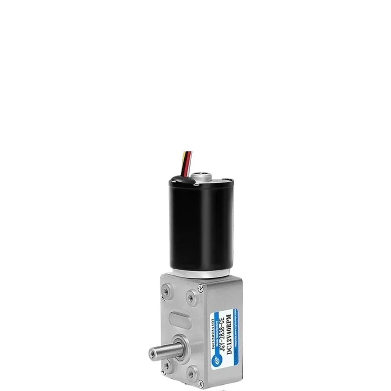 EKFBQBGW 1Pcs JGY-2838 Brushless Worm Gear DC deceleration electronic starter 12v24v Adjustable Forward and Reverse Rotating electronic starter(12V 40RPM)