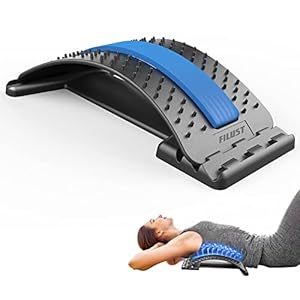 FILUST Back Stretcher for Lower Back Pain Relief, Back Cracking Device, Multi-Level Back Massager Back Cracker Board…