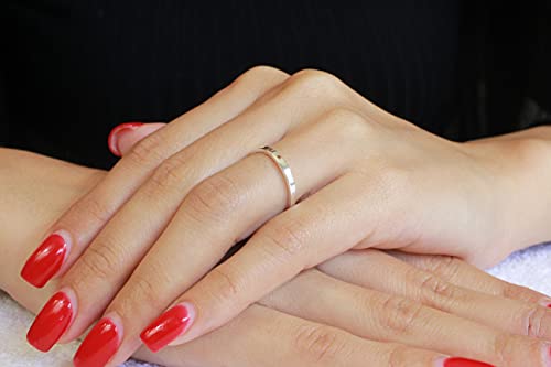 CloseoutWarehouse 925 Sterling Silver Flat Plain Bridal Band Ring 2MM (Comes in Colors)4