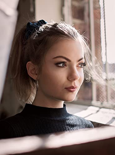 Big Gold Hoop Earrings For Women Hypoallergenic 925 Sterling Silver Post Thin Loop 14K Gold Plated Hoop Earrings Set For Girls, 3 Pairs (14K Gold 20Mm,30Mm,40Mm) #TOP4