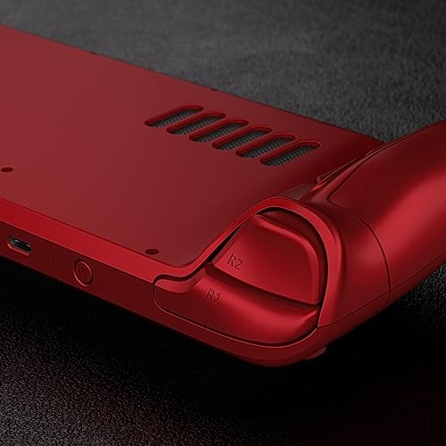 Image of eXtremeRate DIY Full Set Shell with Buttons for Steam Deck LCD, Custom Faceplate Back Plate Replacement Shell for Steam Deck LCD - Scarlet Red [Console NOT Included]