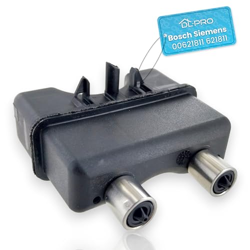 DL-pro Kaffeeauslaufverteiler zweifache für Siemens Bosch EQ5 VeroCafe 00621811 621811 Kaffeemaschine Auslaufdüse schwarz