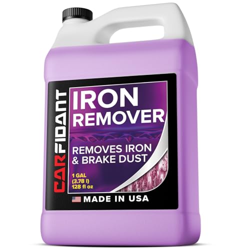 Iron Remover Car Detailing – Iron Decon Spray, Pulls Out Brake Dust, Rust & Fallout - Contaminant Removal for Car Paint & Wheels, pH Neutral Formula - 128 fl. oz.