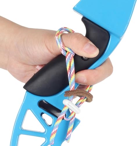 Colour Archery Adjustable Finger Sling, Multi Size Color Archery Bow Slings with Elastic Strap to Protect Recurve Bow from Falling, Bow and Arrow Competition Shooting Accessories Archery Bow Slings