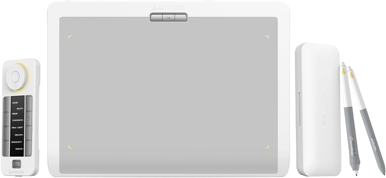 Xencelabs Pen Tablet Medium Bundle SE v2, Graphic Tablet, Studio Level Drawing Tablet withTwo v2 Pens and Quick KeysHP Anyware Support, Private Bluetooth 5.0 Wireless Connection for Win/Mac/Linux