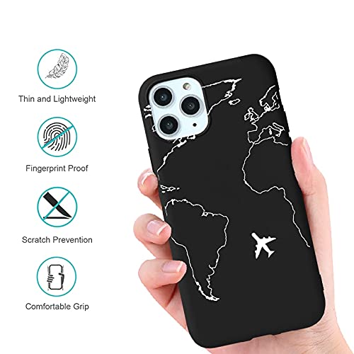 Yoedge 2 Custodie Per IPhone 11 Pro Max - Bianco E Nero - Silicone Morbido TPU Con Stampa Drago - Antiurto E Sottile - 3